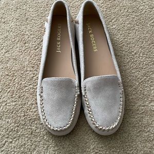 Jack Rogers gold suede moccasin size 8M